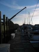  crane at M dock falling over