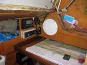 Installed Uniden 525bk DSC radio